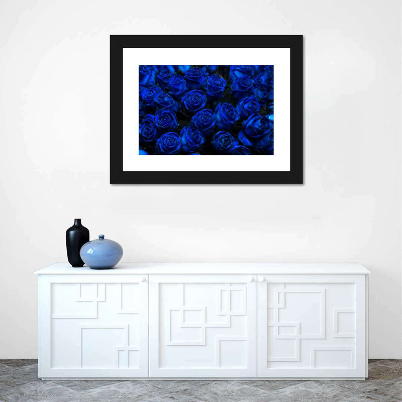 Royal Blue Roses Wall Art
