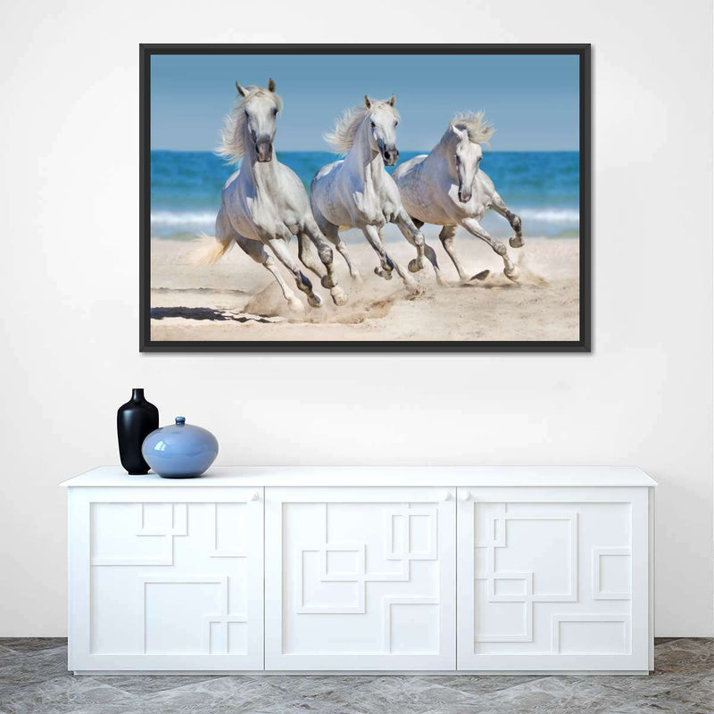 Wild Beach Horses Wall Art