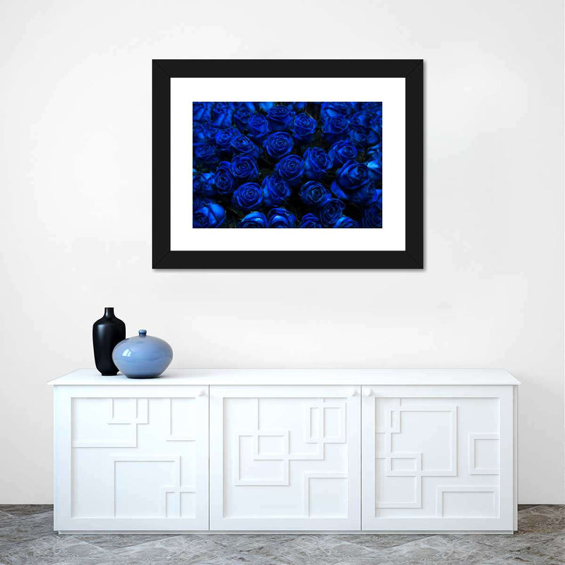 Royal Blue Roses Wall Art