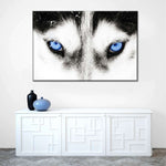 Husky's Eyes Wall Art