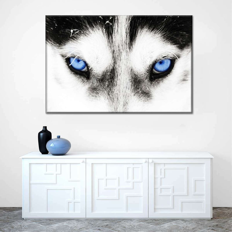 Husky's Eyes Wall Art