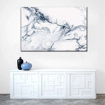 Grey And White Abstract Wall Art