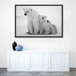 Polar Bear Family Wall Art