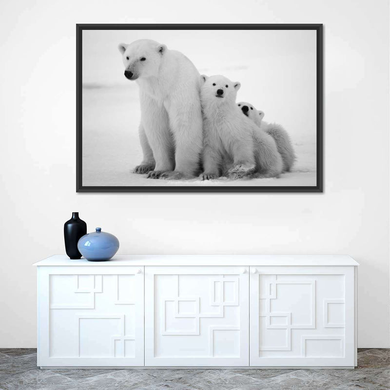 Polar Bear Family Wall Art