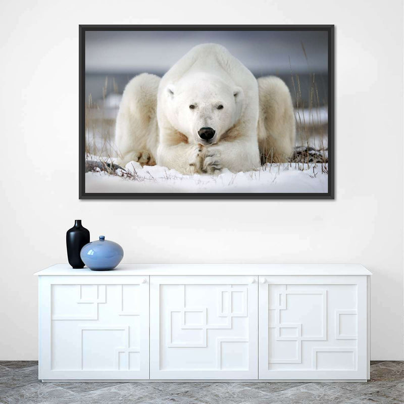 Yoga Polar Bear Wall Art