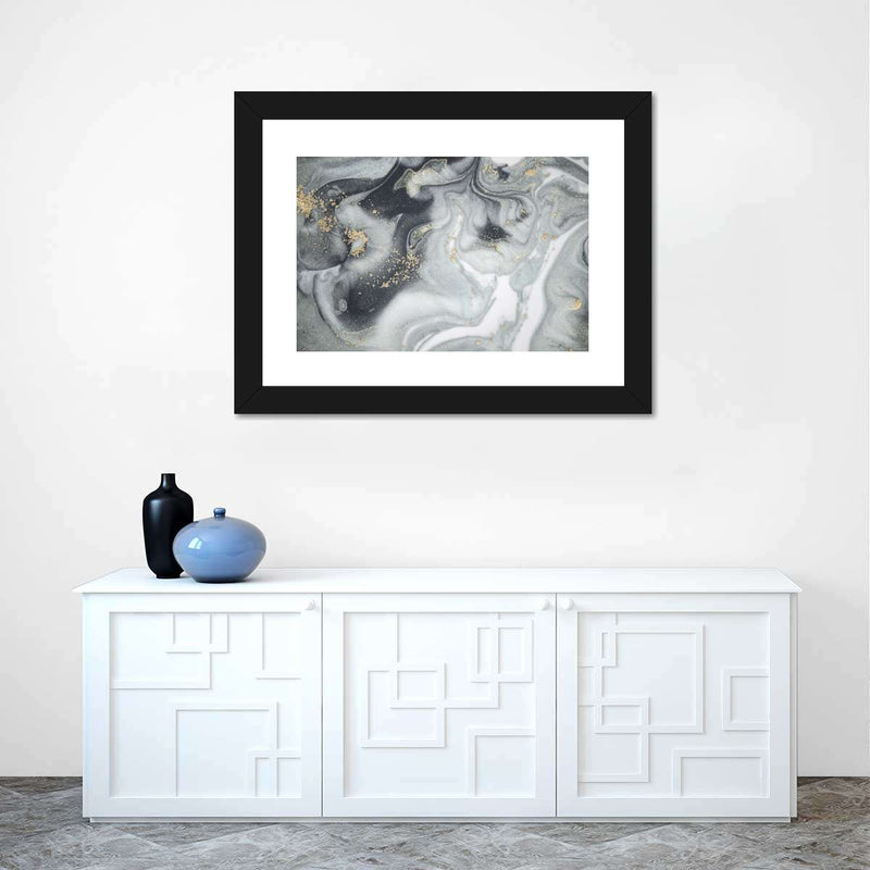 Swirly Fluid Abstract Wall Art