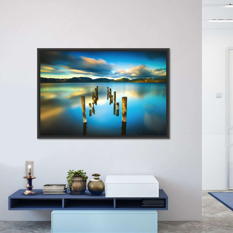 Massaciuccoli Lake Sunset Wall Art