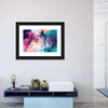 Pink And Blue Abstract Wall Art