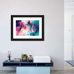 Pink And Blue Abstract Wall Art