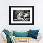 Textured White Tiger Wall Art