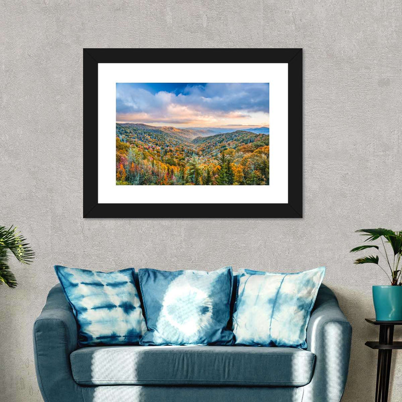 Smoky Mountains At Fall Wall Art