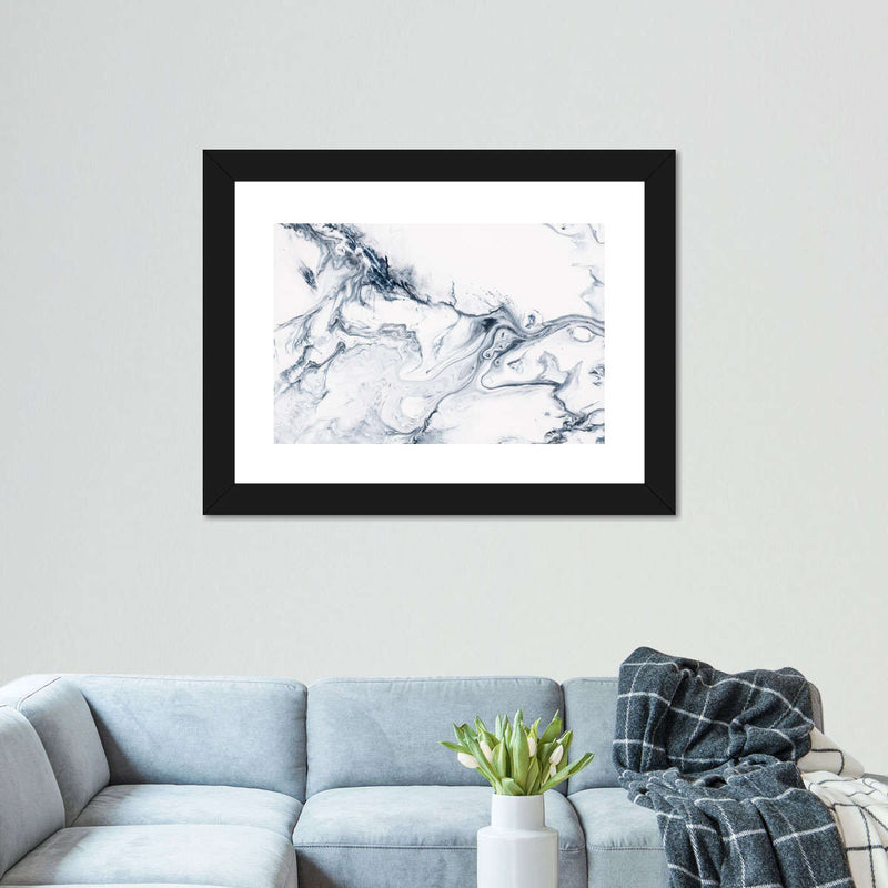 Grey And White Abstract Wall Art