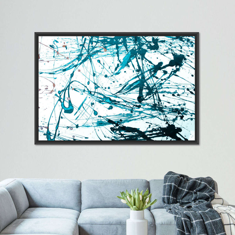 Teal Abstract Wall Art