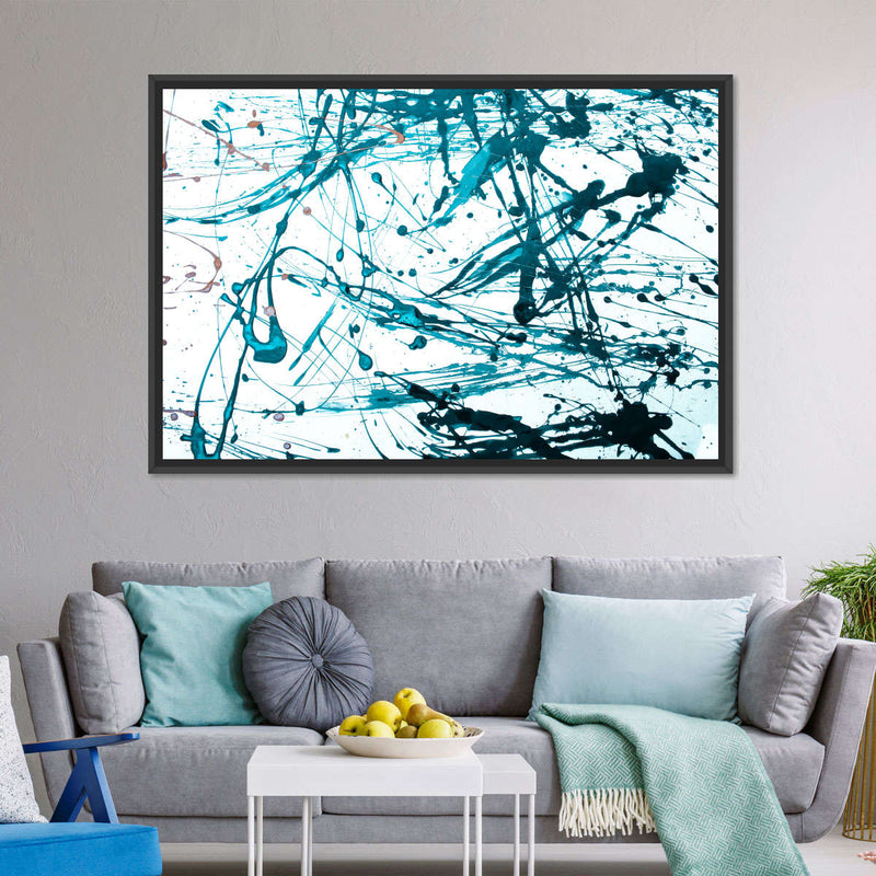 Teal Abstract Wall Art