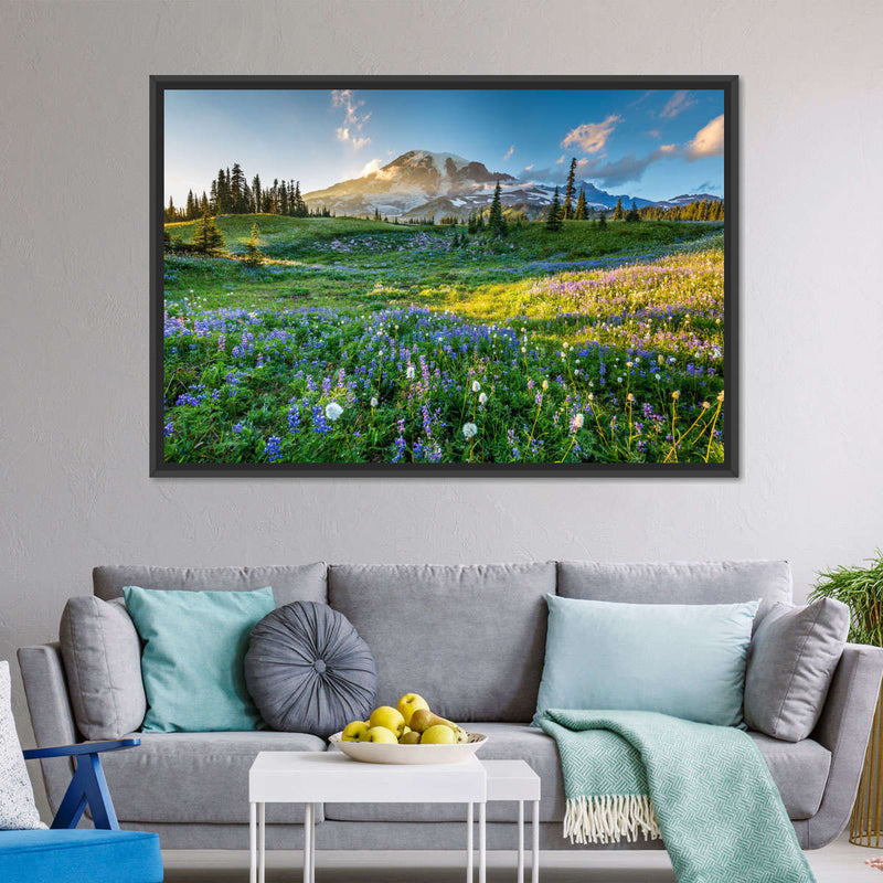 Springtime At Mount Rainier Wall Art