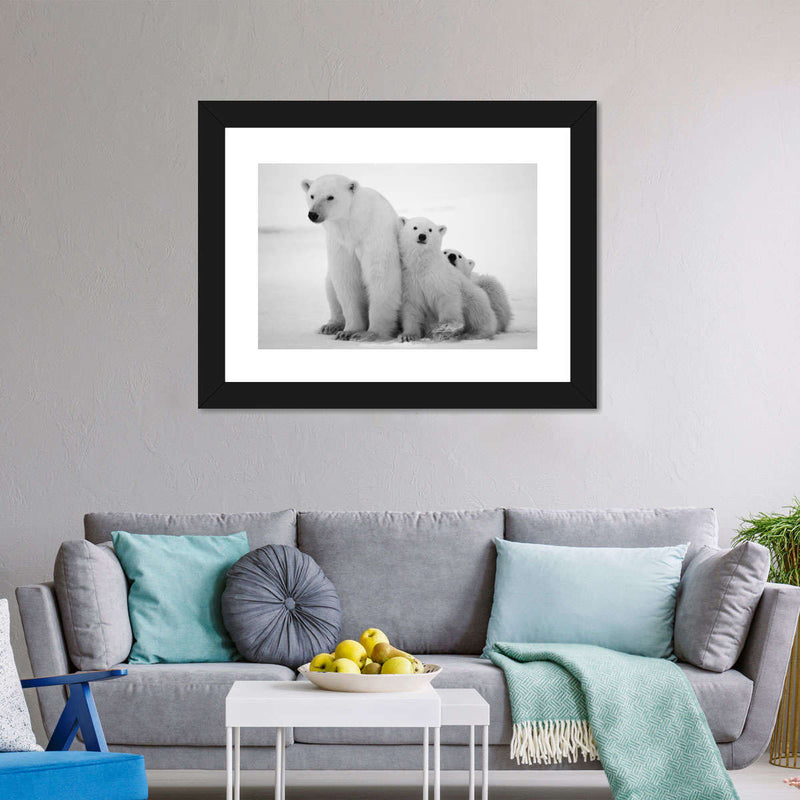 Polar Bear Family Wall Art