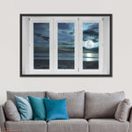 Window To Moonlit Beach Wall Art