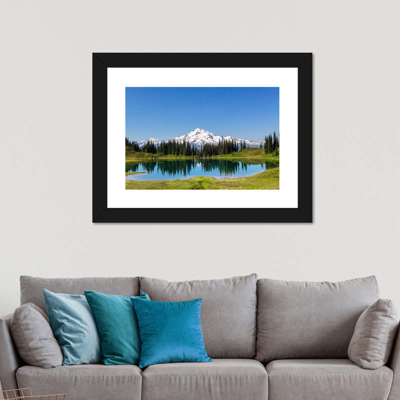 Mount Rainier Little Lagoon Wall Art