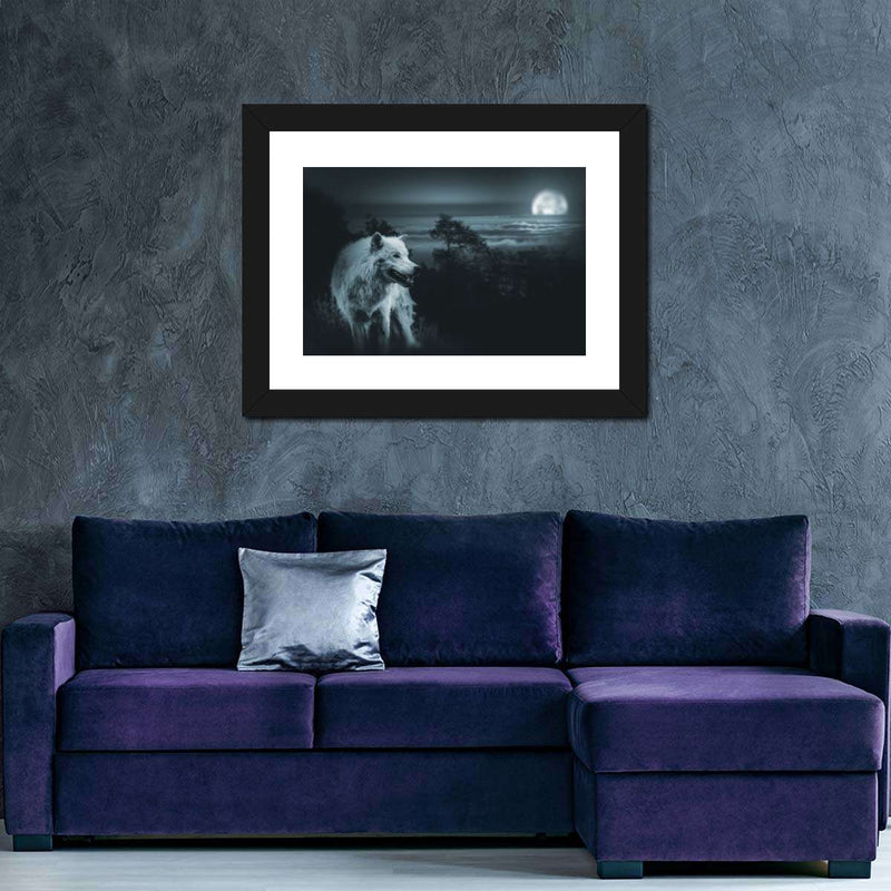 Moon Wolf Wall Art