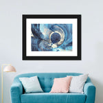 Ocean Line Swirls Abstract Wall Art
