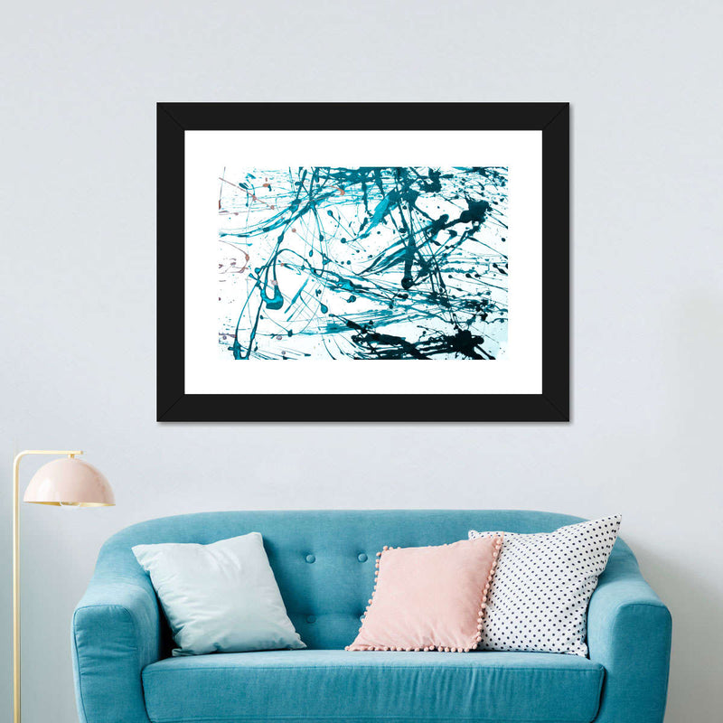 Teal Abstract Wall Art