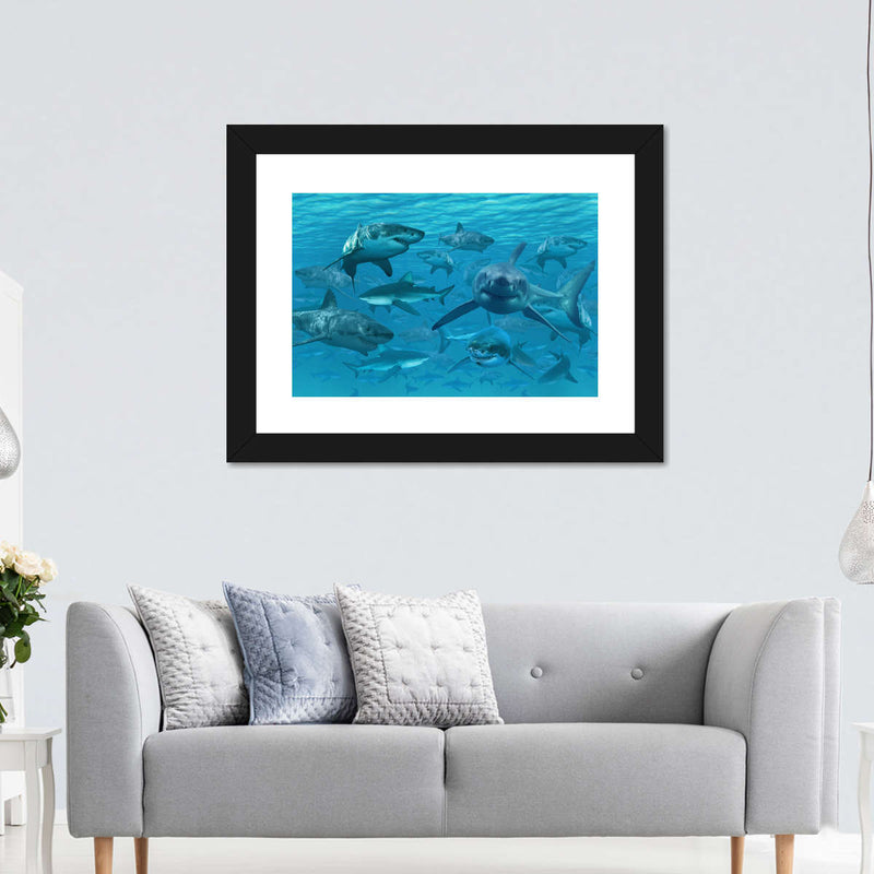 Shiver Of Sharks Wall Art