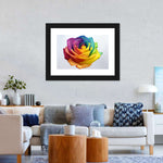 Rainbow Rose Wall Art