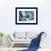 Ocean Line Swirls Abstract Wall Art