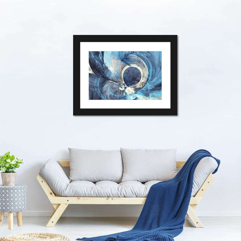 Ocean Line Swirls Abstract Wall Art