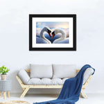 Swan Romance Wall Art