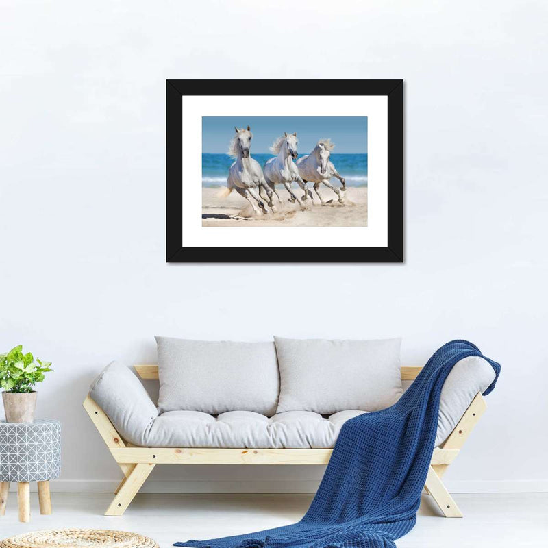 Wild Beach Horses Wall Art