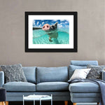 Swimming Pig Wall Art