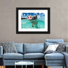 Swimming Pig Wall Art