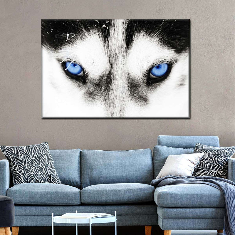 Husky's Eyes Wall Art