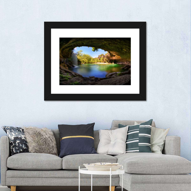 Hamilton Pool And Waterfall Wall Art