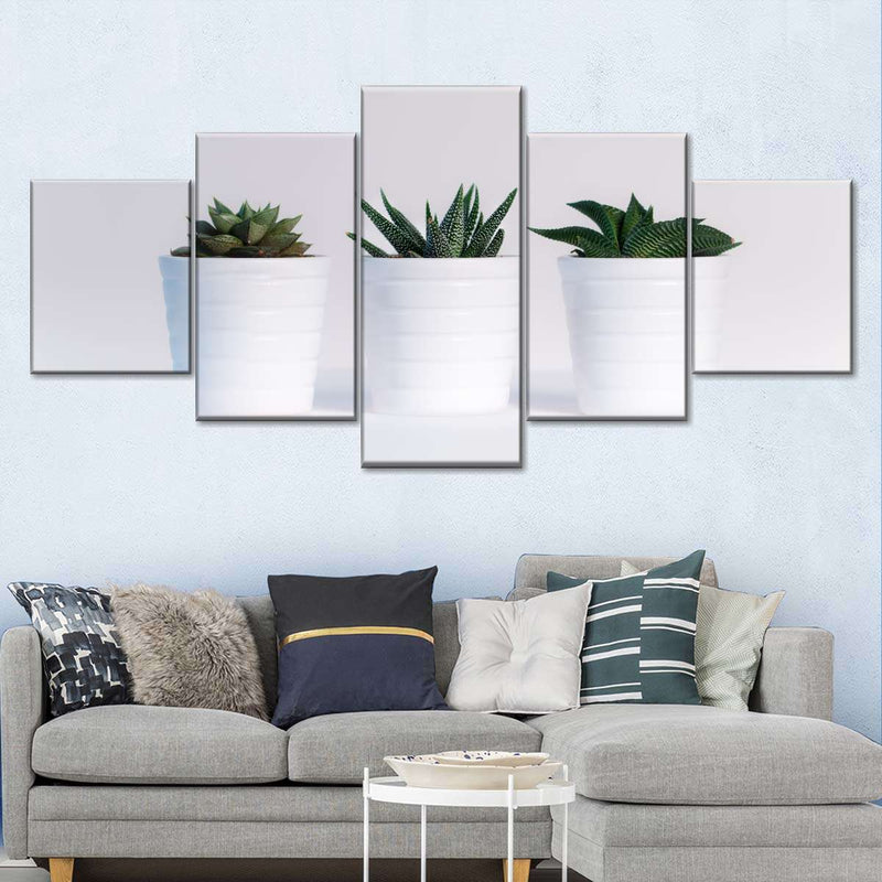 Three Succulents Wall Art