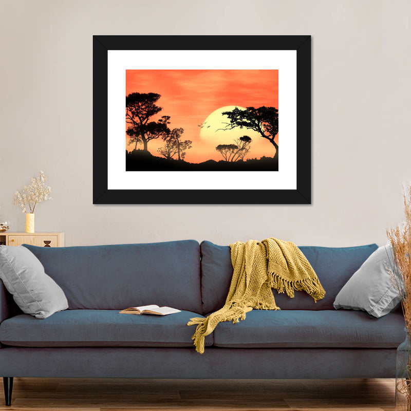 Sunrise In Africa Wall Art