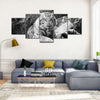 Textured White Tiger Wall Art
