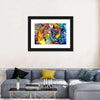 Stained Glass Abstract Figure Wall Art
