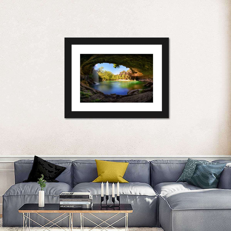 Hamilton Pool And Waterfall Wall Art