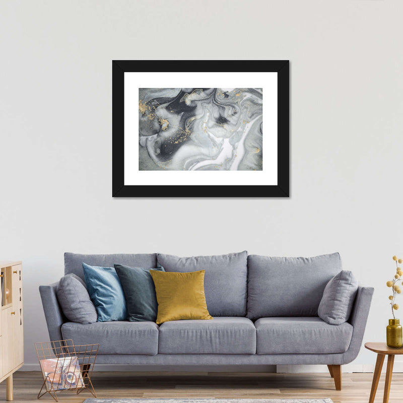 Swirly Fluid Abstract Wall Art