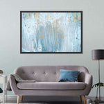 Light Blue Abstract Wall Art