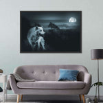 Moon Wolf Wall Art