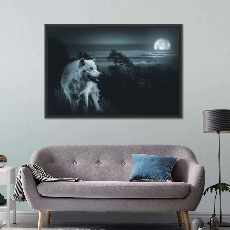 Moon Wolf Wall Art