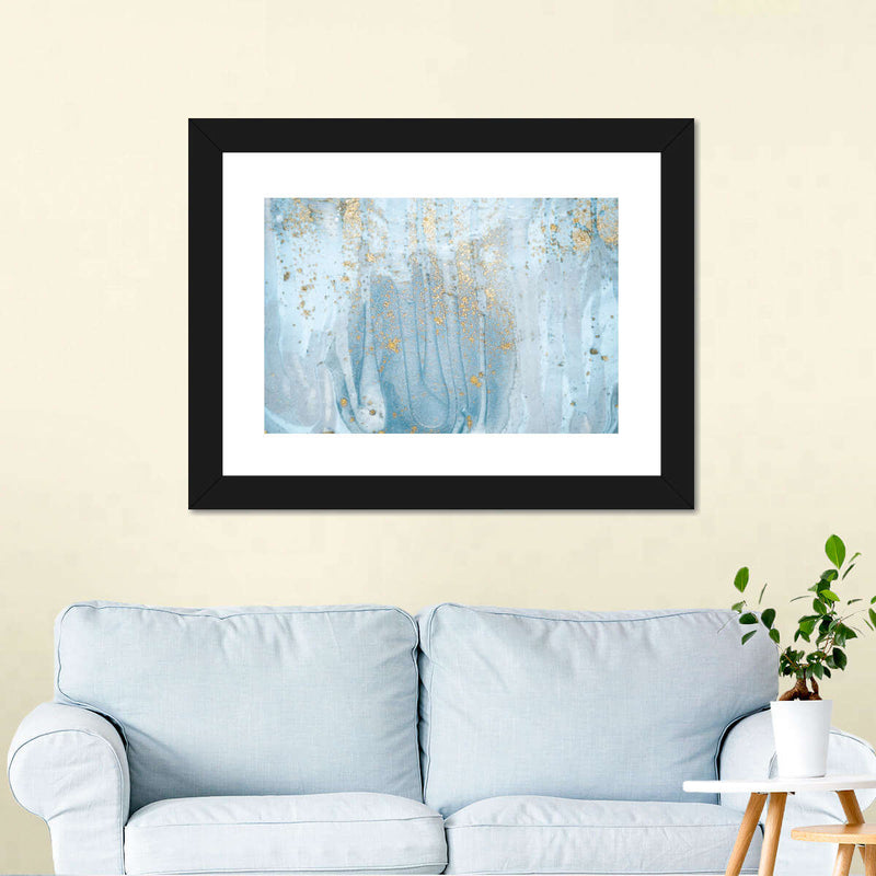 Light Blue Abstract Wall Art