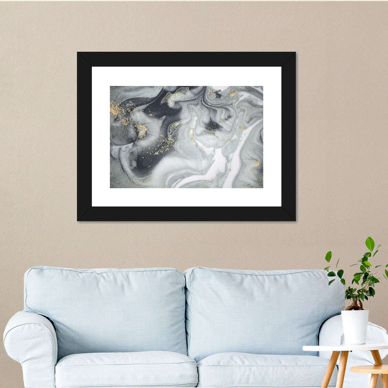 Swirly Fluid Abstract Wall Art