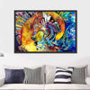Stained Glass Abstract Figure Wall Art