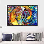 Stained Glass Abstract Figure Wall Art