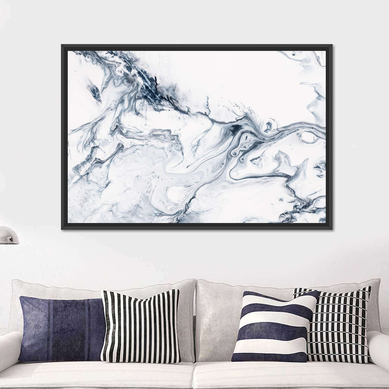 Grey And White Abstract Wall Art