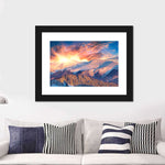 Snowy Mountain Sunrise Wall Art